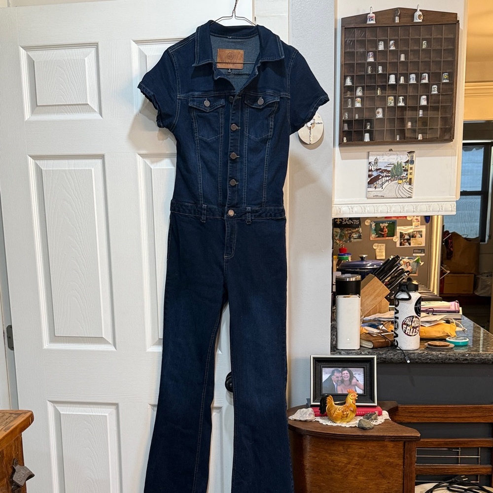 Boom Boom Jeans Dark Blue Denim Jumpsuit
